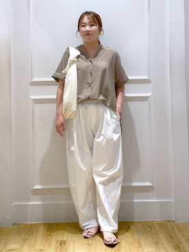 「アイテム（トートバッグ）」を使った、yumeminさん（レディース・162cm・30代）の夏コーディネート