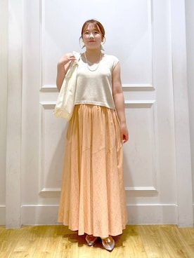 「アイテム（アクセサリー）」を使った、yumeminさん（レディース・162cm・30代）の夏コーディネート