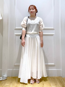 「アイテム（シュシュ）」を使った、yumeminさん（レディース・162cm）の夏コーディネート