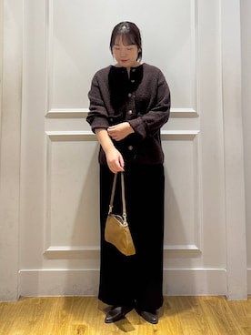 「アイテム（イエロー系）」を使った、yumeminさん（レディース・162cm・30代）の秋コーディネート