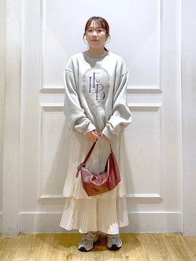 「A part by（アパートバイ）のアイテム（スウェット）」を使った、yumeminさん（レディース・162cm）の秋コーディネート