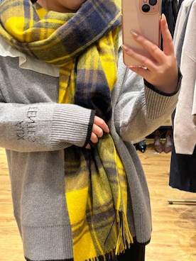 「アイテム（ストール/ショール）」を使った、yumeminさん（レディース・162cm・30代）の秋コーディネート