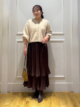 「アイテム（イエロー系）」を使った、yumeminさん（レディース・162cm・30代）の秋コーディネート