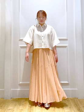 「アイテム（スカート）」を使った、yumeminさん（レディース・162cm・30代）の夏コーディネート