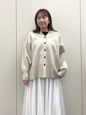 「アイテム（カーディガン/ボレロ）」を使った、yumeminさん（レディース・162cm・30代）の夏コーディネート