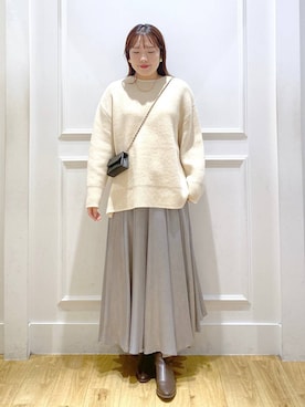 「アイテム（スカート）」を使った、yumeminさん（レディース・162cm・30代）の秋コーディネート