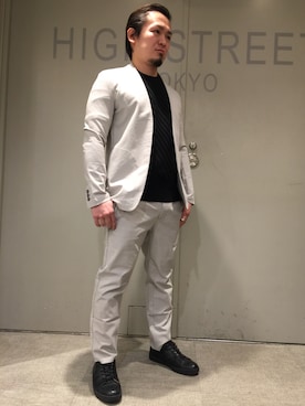 「HIGH STREET（ハイストリート）のアイテム」を使った、ippeiさん（メンズ・162cm）の冬コーディネート