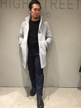 「HIGH STREET（ハイストリート）のアイテム」を使った、ippeiさん（メンズ・162cm）の秋コーディネート