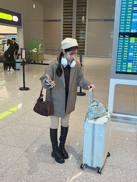 「アイテム（ハンドバッグ）」を使った、04naa___さん（レディース・154cm・20代）の秋コーディネート