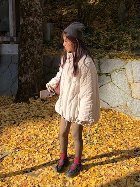 「アイテム（ソックス/靴下）」を使った、04naa___さん（レディース・154cm・20代）の冬コーディネート