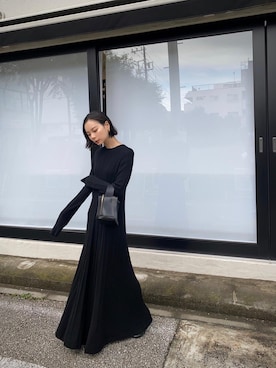 「CEL ANSWER（シーイーエルアンサー）のアイテム（ワンピース/ドレス）」を使った、ARISAさん（レディース・157cm）の秋コーディネート