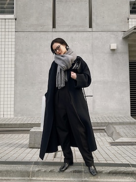 「ETRE TOKYO（エトレトウキョウ）のアイテム（ジャケット/アウター）」を使った、ARISAさん（レディース・157cm）の冬コーディネート