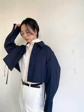 「CEL ANSWER（シーイーエルアンサー）のアイテム（ジャケット/アウター）」を使った、ARISAさん（レディース・157cm）の冬コーディネート
