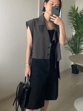 「CEL ANSWER（シーイーエルアンサー）のアイテム」を使った、ARISAさん（レディース・157cm）の夏コーディネート