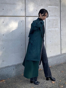 「JOSEPH STUDIO（ジョゼフストゥディオ）のアイテム（その他アウター）」を使った、ARISAさん（レディース・157cm）の秋コーディネート