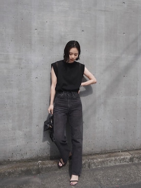 「Levi's（リーバイス）のアイテム（パンツ）」を使った、ARISAさん（レディース・157cm）の夏コーディネート