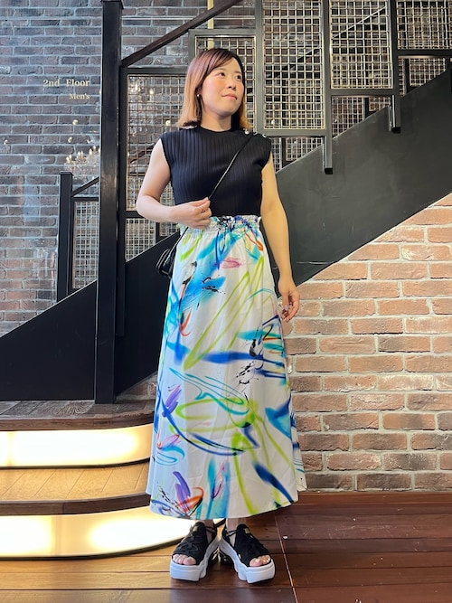 KANAKO SASAKI】コラボレーション ニットコンビネオンカラー