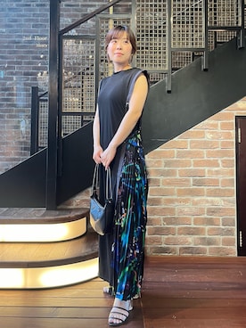「シンフルコーデ」｜「アイテム（ワンピース/ドレス）」を使った、NATSUKIさん（レディース・154cm）の夏コーディネート