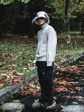 「アイテム（ニット/セーター）」を使った、FUさん（メンズ・170cm・30代）の秋コーディネート