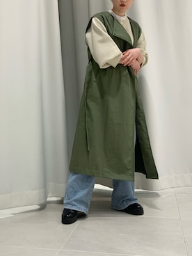 「KBF+（ケービーエフプラス）のアイテム」を使った、Ayaki Taguchiさん（レディース・158cm）の冬コーディネート
