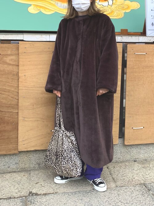 CLANE（クラネ）の「NO COLLAR LICO FUR COAT（ノーカラーコート