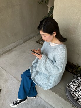 Ayaki Taguchiさん（レディース・158cm）の冬コーディネート