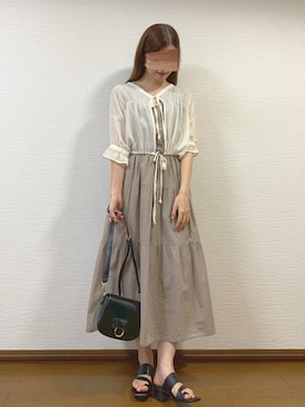 「interstaple（インターステイプル）のアイテム」を使った、ずんさん（レディース・161cm）の春コーディネート
