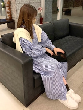 「春服デビュー宣言」｜「アイテム（シャツワンピース）」を使った、ずんさん（レディース・161cm）の春コーディネート