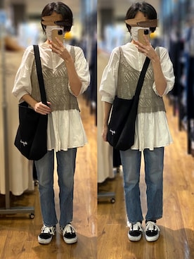 「Silky（シルキー）のアイテム」を使った、Yマンさん（レディース・162cm）の夏コーディネート