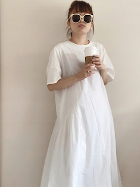 「スターバックス」｜ Chankanaさん（レディース・160cm）の夏コーディネート