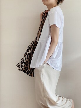 「MAISON DE REEFUR（メゾンドリーファー）のアイテム（トートバッグ）」を使った、 Chankanaさん（レディース・160cm）の夏コーディネート