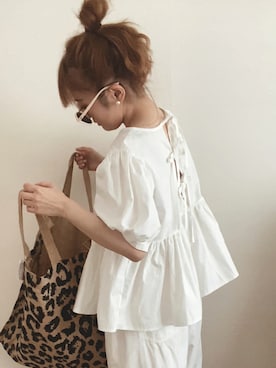 「sakishimatokyo（サキシマトーキョー）のアイテム（パンツ）」を使った、 Chankanaさん（レディース・160cm）の夏コーディネート
