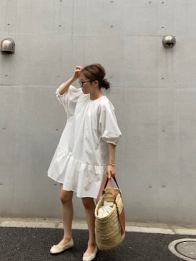 「STUDIOUS（ステュディオス）のアイテム（ワンピース/ドレス）」を使った、 Chankanaさん（レディース・161cm）の夏コーディネート