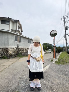 「重ね着」｜makさん（レディース・155cm）の夏コーディネート