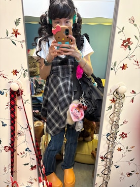 「アイテム（財布/小物）」を使った、Y🐻N🎸さん（レディース・153cm）の秋コーディネート