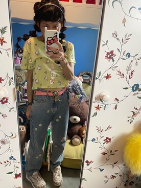 「PLZPROJECT（プリーズプロジェクト）のアイテム」を使った、Y🐻N🎸さん（レディース・153cm）の秋コーディネート