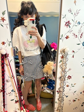 「アイテム（バックパック/リュック）」を使った、Y🐻N🎸さん（レディース・153cm）の夏コーディネート