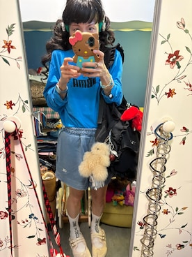 「アイテム（ビーチサンダル）」を使った、Y🐻N🎸さん（レディース・153cm）の秋コーディネート