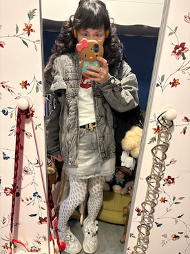 「ZARA KIDSのアイテム」を使った、Y🐻N🎸さん（レディース・153cm）の冬コーディネート