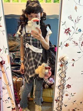 「アイテム（スリッポン）」を使った、Y🐻N🎸さん（レディース・153cm）の夏コーディネート