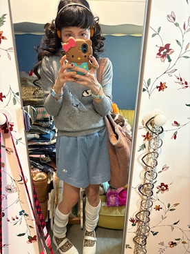 「アイテム（バレエシューズ）」を使った、Y🐻N🎸さん（レディース・153cm）の秋コーディネート