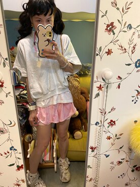 「freckleseoul」｜「アイテム（ジャケット/アウター）」を使った、Y🐻N🎸さん（レディース・153cm）の夏コーディネート