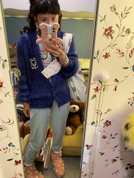 「STYLENANDA（スタイルナンダ）のアイテム（その他パンツ）」を使った、Y🐻N🎸さん（レディース・153cm）の冬コーディネート