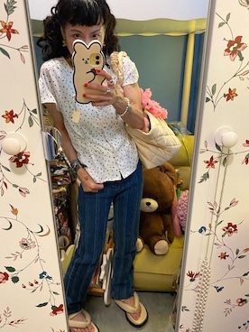 「freckleseoul」｜「アイテム（雑貨/ホビー）」を使った、Y🐻N🎸さん（レディース・153cm）の夏コーディネート
