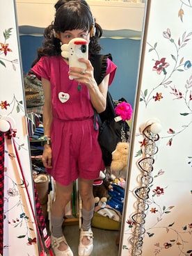 「アイテム（バックパック/リュック）」を使った、Y🐻N🎸さん（レディース・153cm）の夏コーディネート