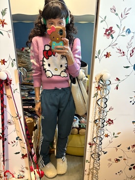 「アイテム（イヤリング）」を使った、Y🐻N🎸さん（レディース・153cm）の秋コーディネート