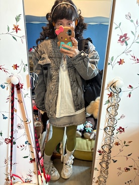 「ZARA KIDSのアイテム」を使った、Y🐻N🎸さん（レディース・153cm）の冬コーディネート