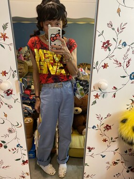 「PLZPROJECT（プリーズプロジェクト）のアイテム」を使った、Y🐻N🎸さん（レディース・153cm）の夏コーディネート