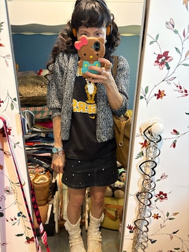 「アイテム（ビーチサンダル）」を使った、Y🐻N🎸さん（レディース・153cm）の冬コーディネート