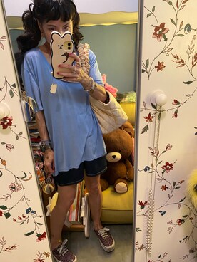 「freckleseoul」｜「アイテム（雑貨/ホビー）」を使った、Y🐻N🎸さん（レディース・153cm）の夏コーディネート